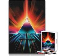 Jigsaw Puzzles for Adults 1000 Pieces Rainbow Space Prism Impossible Game Precision Cutting Secret Santa Gifts Size 38x26cm