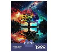 Jigsaw Puzzles for Adults 1000 Pieces Rainbow Tree Reflection Art Print-2 Adult Jigsaw Puzzle Relax Games Difficult Hard Great Gift for Gaming 52x38cm/1000pcs