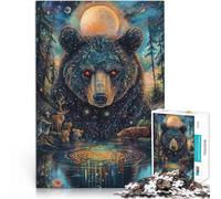 Jigsaw Puzzles for Adults 1000 Pieces Red-eyed bear Educational Games 50x75cm deal as gifts for the whole family for Age 14