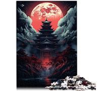 jigsaw puzzles for adults 1000 pieces Red temple darkness of the moon Relax Games 26x38cm deal as gifts for the whole family