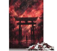 Jigsaw Puzzles for Adults 1000 Pieces Red Torii Gate Jigsaw Puzzle Adult Creative Puzzles Brain Teaser Puzzles For Adults And Teenagers Gifts 1000pcs (75x50cm)