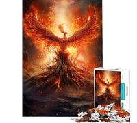 Jigsaw Puzzles for Adults 1000 Pieces Resurrection Phoenix Adult Jigsaw Puzzle Family Game A Work of Art Great Gifts for Gaming (Size 38x52cm)