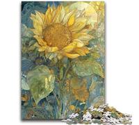 Jigsaw Puzzles for Adults 1000 Pieces Retro Sunflowers Adult Puzzles,family Fun Games Is Ideal As A Gift for The Whole Family (26x38cm)