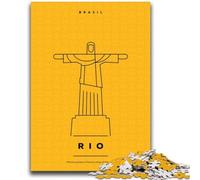 Jigsaw Puzzles for Adults 1000 Pieces Rio Brazil Educational Games DIY Toys for Is Ideal As A Gift for The Whole Family (size 38x52cm)