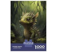 Jigsaw Puzzles for Adults 1000 Pieces Rise of The Swamp Dragon Puzzles for Adults Relaxing Games Presents for Women Challenging Game Gifts 52x38cm/1000pcs