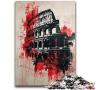 Jigsaw Puzzles for Adults 1000 Pieces Roman Colosseum Graffiti Educational Stress Relief Toy Gifts for Friends And Family 50x75cm