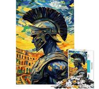 Jigsaw Puzzles for Adults 1000 Pieces Roman Gladiator Painting Jigsaw Relaxing Games But Fun And Humorous Birthday Present, Gifts, (Size 50x75cm)