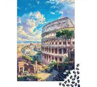 Jigsaw Puzzles for Adults 1000 Pieces Rome Colosseum Art Print-2 Jigsaw Puzzle Relaxing Games Precision Cutting Unique Birthday And Xmas Gifts 70x50cm/1000pcs