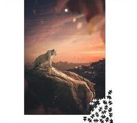 Jigsaw Puzzles for Adults 1000 Pieces Royal Cheetah Jigsaw Puzzle Wooden Puzzle Suitable for Adults And over 18 Years Old Family Puzzle Game 1000pcs (75x50cm)