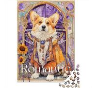 Jigsaw Puzzles for Adults 1000 Pieces Royal Corgi Art Print Jigsaw Puzzle Relaxing Games Precision Cutting Unique Birthday And Xmas Gifts 52x38cm/1000pcs