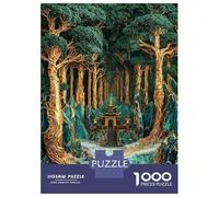 Jigsaw Puzzles for Adults 1000 Pieces Sacred Grove Sanctuary Jigsaw Puzzle Relaxing Games Precision Cutting Unique Birthday And Xmas Gifts 52x38cm/1000pcs