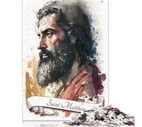 Jigsaw Puzzles for Adults 1000 Pieces 'Saint Matthew The Apostle Creative Wooden Jigsaw Puzzles for Adults, Teenagers Puzzles Challenging Game 1000pcs (75x50cm)