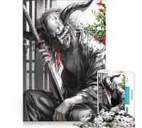 Jigsaw Puzzles for Adults 1000 Pieces Samurai Monster, Educational Game, Home Art Decor, for Is Ideal As A Gift 38x52cm