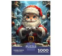 Jigsaw Puzzles for Adults 1000 Pieces Santa Claus Christmas Illustration Adult Jigsaw Hands-on Game Pattern Assembly Challenging To Complete 70x50cm/1000pcs