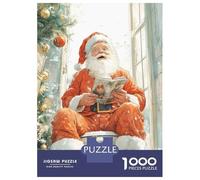 Jigsaw Puzzles for Adults 1000 Pieces Santas Christmas Break Jigsaw Puzzle Relaxing Games Difficult Hard Challenging To Complete 52x38cm/1000pcs