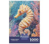 Jigsaw Puzzles for Adults 1000 Pieces Seahorse Mosaic Art Puzzles for Adults Family Games Difficult Hard Challenging To Complete 52x38cm/1000pcs