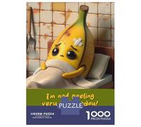 Jigsaw Puzzles for Adults 1000 Pieces Sick Banana In Bed Puzzles for Adults Relaxing Games Presents for Women Challenging Game Gifts 38x26cm/1000pcs