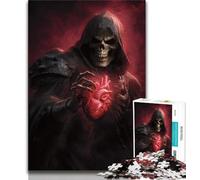 Jigsaw Puzzles for Adults 1000 Pieces Skeleton Knight Jigsaw,learning Educational for Is Ideal As A Gift for The Whole Family (size 38x26cm)