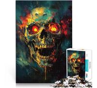 jigsaw puzzles for adults 1000 pieces Skeleton Zombie Made of wood for and from 14 years and over family fun games great size：50x75cm/19.68x29.52inch