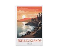 Jigsaw Puzzles for Adults 1000 Pieces，Skellig Islands Ireland Educational Game jigsaw puzzle Suitable for Decompression and Wall Decor 38x26cm