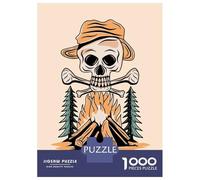 Jigsaw Puzzles for Adults 1000 Pieces Skull Dangers Puzzles for Adults Family Games Difficult Hard Challenging To Complete 52x38cm/1000pcs