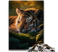 Jigsaw Puzzles for Adults 1000 Pieces Sleeping Tiger 1000 Piece Puzzle,Challenging Game Gifts for Is Ideal As A Gift for The Whole Family (50x75cm)