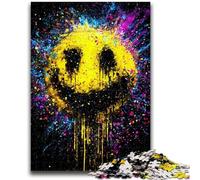 Jigsaw Puzzles for Adults 1000 Pieces Smiling Emoticon Toys Educational Games Stress Relieving Suitable for Desktop Decoration 50x75cm