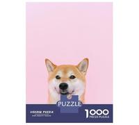 Jigsaw Puzzles for Adults 1000 Pieces Smiling Shiba Inu Adult Jigsaw Hands-on Game Pattern Assembly Challenging To Complete 52x38cm/1000pcs