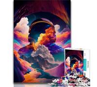 Jigsaw Puzzles for Adults 1000 Pieces Space Clouds Colorful Adult Jigsaw,Decompressing Intellectual Educational Toy Birthday Gift 75x50cm