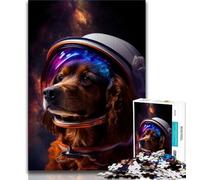 Jigsaw Puzzles for Adults 1000 Pieces Space English Cocker Teenager Puzzles,Challenging Game for Is Ideal As A Gift for The Whole Family (size 75x50cm)