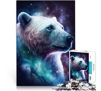 jigsaw puzzles for adults 1000 pieces Space Galaxy Polar Bear Relax Games deal as gifts for the whole family 10.27 in x 14.96 in for 14 year olds