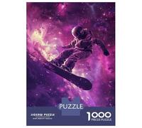 Jigsaw Puzzles for Adults 1000 Pieces Space Snowboarding Poster Adult Jigsaw Puzzle Relax Games Difficult Hard Great Gift for Gaming 52x38cm/1000pcs