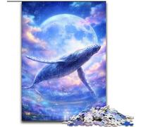 Jigsaw Puzzles for Adults 1000 Pieces Space Whale, Elephant Toy Intellectual Game Birthday Present, Gifts, Wall Art for Ages 14+ (Size 26x38cm)