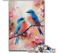 Jigsaw Puzzles for Adults 1000 Pieces Sparrow Oil Painting, Train Your Brain And Hands Unique Birthday And Gifts for Age 14+ (size 50x75cm)
