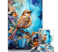 Jigsaw Puzzles for Adults 1000 Pieces Sparrow on The Tree 1000 Piece Jigsaw,Fun Games Every Piece Is Unique - Challenging Family Fun Game 50x75cm