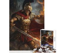 Jigsaw Puzzles for Adults 1000 Pieces Sparta Warrior Educational Toy Great Gifts And Toys Brain Teaser Game Every Piece Is Unique - (Size 50x75cm)