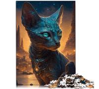 jigsaw puzzles for adults 1000 pieces Sphynx Cat Myth learning educational puzzle 26x38cm Artists Collection Fine Art for teenager Age 14+