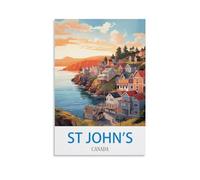 Jigsaw Puzzles for Adults 1000 Pieces，St John's Canada Educational Game jigsaw puzzle Suitable for Decompression and Wall Decor 52x38cm