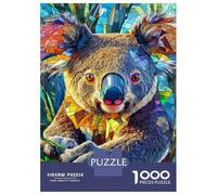 Jigsaw Puzzles for Adults 1000 Pieces Stained Glass Koala Art-2 Puzzles for Adults Family Games Difficult Hard Challenging To Complete 52x38cm/1000pcs