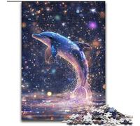 Jigsaw Puzzles for Adults 1000 Pieces Star Dolphin, Suitable for Ages 14 And Up Home Educational Games DIY Toys Artwork Gift (Size 50x75cm)