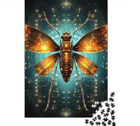 Jigsaw Puzzles for Adults 1000 Pieces Starry Sky Insects Puzzle for Adults Woodenboard Puzzles Fun Puzzles Games 1000pcs (75x50cm)