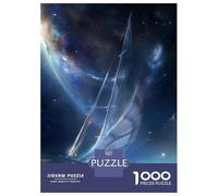 Jigsaw Puzzles for Adults 1000 Pieces Stellar Sailboat Puzzles for Adults Family Games Difficult Hard Challenging To Complete 70x50cm/1000pcs