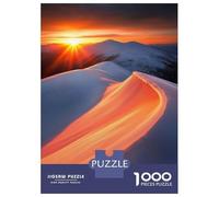 Jigsaw Puzzles for Adults 1000 Pieces Sunrise Over Snowy Mountains Puzzle for Adults Brain Teaser Game Birthday Present Educational Challenge 70x50cm/1000pcs