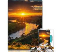 Jigsaw Puzzles for Adults 1000 Pieces Sunset Landscape Adult Jigsaw,Challenging Family Activity Games DIY Toy for Home Wall Decor Gifts (size 75x50cm)