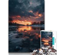 Jigsaw Puzzles for Adults 1000 Pieces Sunset Landscape Jigsaw,learning Educational for Is Ideal As A Gift for The Whole Family (size 75x50cm)