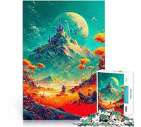 Jigsaw Puzzles for Adults 1000 Pieces Sunset on Kepler438 Stressabbau-Spielzeug Geeignet für die Schreibtischdekoration38x26cm