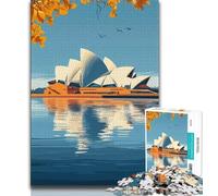 Jigsaw Puzzles for Adults 1000 Pieces Sydney Opera House Teenager Puzzles,Challenging Game for Is Ideal As A Gift for The Whole Family (size 38x26cm)