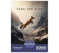Jigsaw Puzzles for Adults 1000 Pieces Take The Risk Motivation Adult Jigsaw Hands-on Game Pattern Assembly Challenging To Complete 52x38cm/1000pcs
