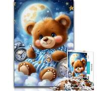 Jigsaw Puzzles for Adults 1000 Pieces Teddy Bear Teenager Puzzles,Challenging Game for Is Ideal As A Gift for The Whole Family (size 75x50cm)