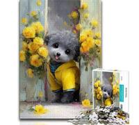 Jigsaw Puzzles for Adults 1000 Pieces Teddy Puppy Adult Jigsaw,Challenging Family Activity Games DIY Toy for Home Wall Decor Gifts (size 38x26cm)